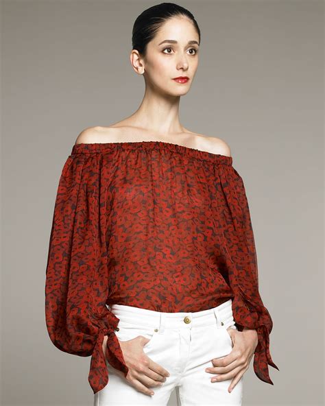 Yves Saint Laurent Peasant Blouse 